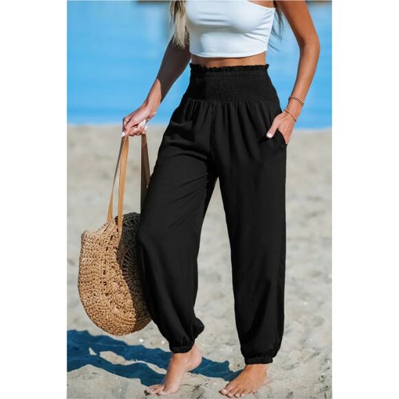 CUPSHE, NWT, Ocean Mist Black Pants, Casual - Picture 1 of 5